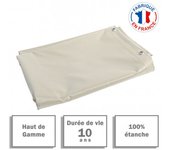 Cubierta de pérgola de pvc 680 gr/m² tecplast marfil 3,5 x 4,5 m - pr1442