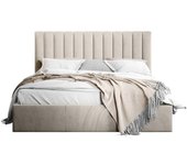 Cama comfidream 179, doble, de color marrón claro, 180x200, tapiz, somieres, 191x212x105cm