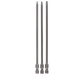 Destornillador de bits ajustado extra duro. 3 piezas. t8. t10. t1