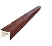 Viga imitación madera 16cm de ancho x 13cm de alto x 3m de largo color nogal decorativa de poliuretano vu0002-n