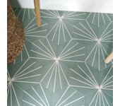 Azulejo porcelanico hexagonal para suelo o pared kanda pine