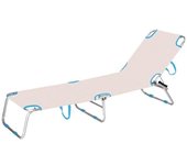 Marbueno tumbona plegable surtido aluminio playa y piscina 187x58x24 cm 10363