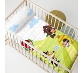 Piggys colcha cuna (100x130 cm)
