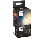 Vela de filamento philips hue - luz blanca cálida a fría - paquete de 2 - e14