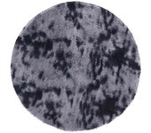 Alfombra de salón | alfombra de pelo largo navarra gris oscuro 160x160 cm poliéster cfw52088