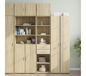 Mueble de almacenaje | armario estrecho madera ingeniería roble sonoma 45x42,5x225 cm cfw248794