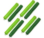 Cepillos de cabeza/cepillos de goma para irobot roomba i7, 4 pares green
