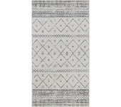 Livabliss alfombra bereber étnico blanco/gris 80x150