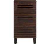 Aparador | aparador de comedor | armario de cocina de madera maciza de mango marrón 40x34x75 cm cfw26484