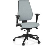 Silla de oficina / silla giratoria pro-tec 500 tejido marengo/gris claro hjh office