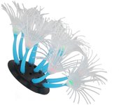 Acuario simulación coral adorno decorativo realista pecera artificial de silicona planta de agua para agua du