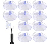 Ventosas resistentes - mini ganchos transparentes con ventosa para cocina y baño, ligeros y prácticos, portátiles para espejos de vidrio, paredes y