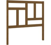 Cabecero de cama madera maciza pino marrón miel 95,5x4x100 cm