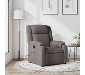 Sillón de masaje reclinable tela topo