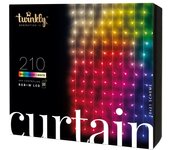 Twinkly cortina 210 (tww210spp-teu) luces led inteligentes 210 led rgb+w 2,1 m