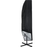 Relaxdays funda para sombrilla, cubierta de parasol 2 - 4 m, tejido oxford impermeable, protector para paraguas, negro