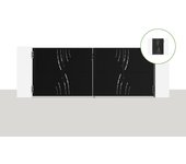 Nali pack cancela batiente veleta 3,5x1,4m + cancela al.140cm negro