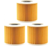 Kit de filtro de cartucho de 3 piezas para aspiradoras kärcher wd3 premium, wd2, wd3, wd 3, mv3 y wd 3 p
