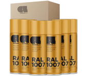 6 x spray premium acrylic brillante ral cosmos lac 400 ml - ral 1007 amarillo narciso