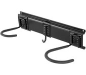 Succebuy soporte para bicicletas 4 bicicletas y 2 cascos, montaje en pared, 32, personalizable, ajustable, hasta 200 lb, ahorro de espacio