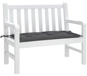 Cojín exterior | cojín de banco de jardín tela oxford gris antracita 100x50x3 cm cfw64001