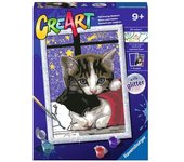 Juego creativo ravensburger 23707 creart gatitos tiernos con purpurina