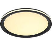 Globo - plafón - belissa - negro - metal - ø 30cm - led - 41588d