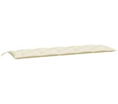 Cojín exterior | cojín de banco de jardín tela oxford blanco crema 180x50x7 cm cfw90689