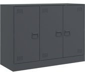 Aparador | aparador de comedor | armario de cocina de acero antracita 99x39x73 cm cfw13187