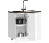 Maison exclusive - mueble bajo de cocina kalmar madera ingeniería de roble marrón