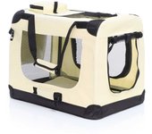 Fudajo bolsa de transporte plegable beis mascotas perro gato, talla m (60x42x44cm) transportín manta