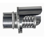 Terminacion horizontal inox pellet 80mm