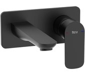 Roca a5a356enb0 cala grifo monomando empotrable lavabo negro mate