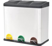 Cubo de basura acero inoxidable 54 l
