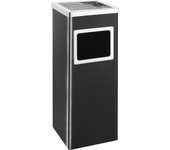 Cenicero para hotel cubo de basura 36 l acero negro