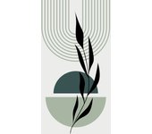 Papel pintado panorámico - hoja boho