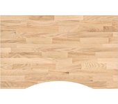 Tablero escritorio rectangular madera maciza roble sin tratar