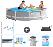 Paquete de piscina - intex - alrededor - 305x305x76 cm + accesorios a1833