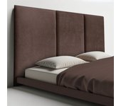 Cabecero cama zurich largo tapizado tejido antimanchas marrón 105*125 cm
