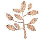 Origen home decor adorno de pared hoja cuadros | adorno pared jardín marrón - 37x32x1cm