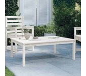 Maison exclusive - mesa de jardín madera maciza pino blanco 121x82,5x45 cm