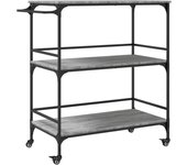 Carrito de cocina madera ingeniería gris sonoma 100,5x50x105 cm