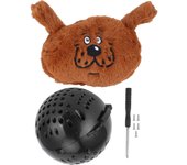 Juguetes interactivos para perros, juguete de peluche con risita de dibujos animados para perros, juguete de gorila con chirrido y bola de risita de f