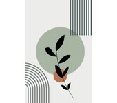 Papel pintado panorámico - hoja boho