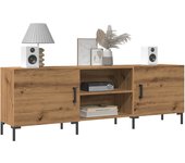 Mueble de tv | mueble de salón | armario tv madera de ingeniería roble artisan 150x30x50 cm cfw98107