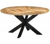 Mesa de comedor madera maciza de mango sin tratar ?150x76 cm