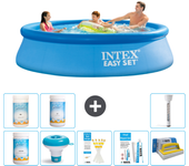 Paquete de piscina - intex - alrededor - 305x305x76 cm + accesorios