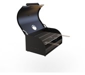 Barbacoa modelo americana talla l + parrilla acero inoxidable