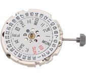 Movimiento de reloj automático movimiento de reloj de cuarzo de calendario doble de aleación profesional para piezas de reparación de relojes