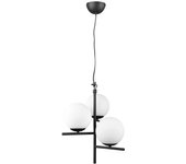 Lámpara colgante trio pure 3 luces bolas negro y blanco